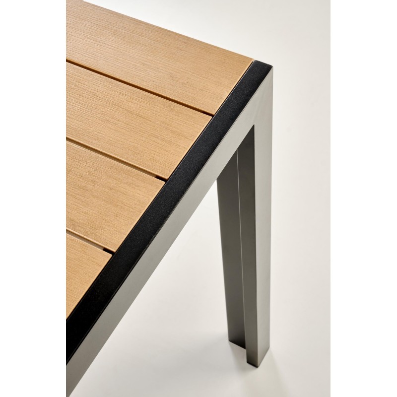 FIERRO stół prostokątny, brązowy / czarny (1p 1szt)