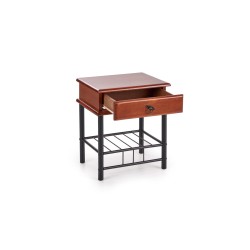 FIONA szafka nocna czereśnia ant/czarny