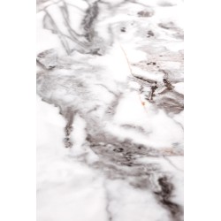 FORMOSA zestaw 2 ław, biały marmur / czarny (2p 1szt)