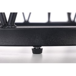 FORMOSA zestaw 2 ław, biały marmur / czarny (2p 1szt)