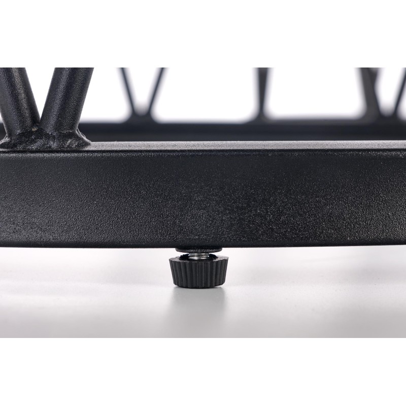 FORMOSA zestaw 2 ław, biały marmur / czarny (2p 1szt)