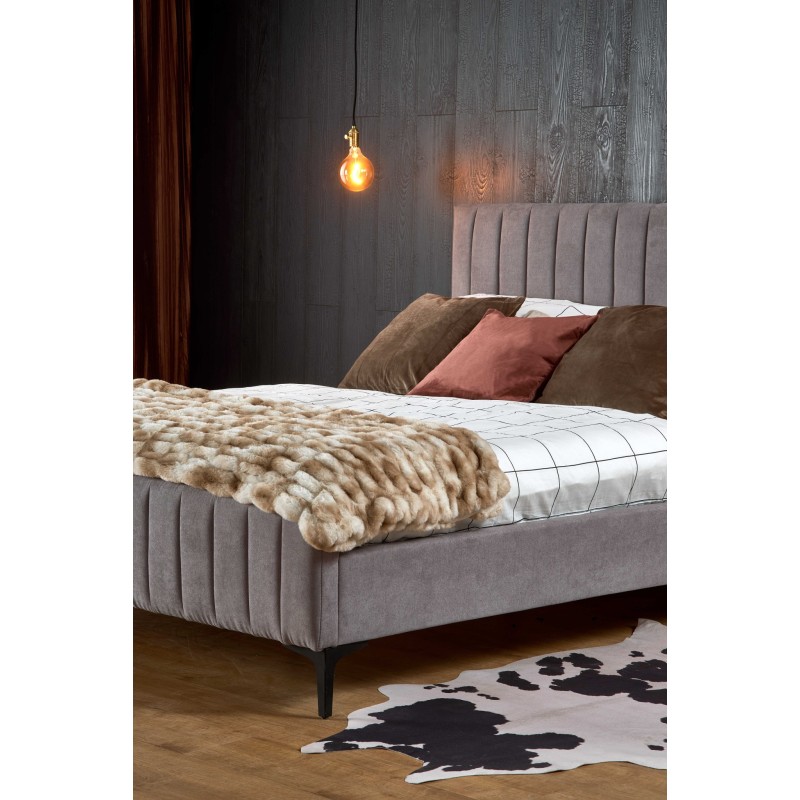 FRANCESCA 160, łóżko, jasny popielaty (3p 1szt)