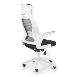 FRANKLIN fotel pracowniczy czarno-popielaty-biały (1p 1szt)