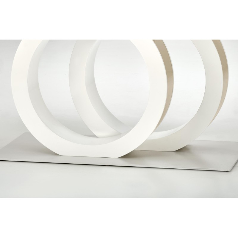 GALARDO stół rozkładany, biały / złoty (3p 1szt)