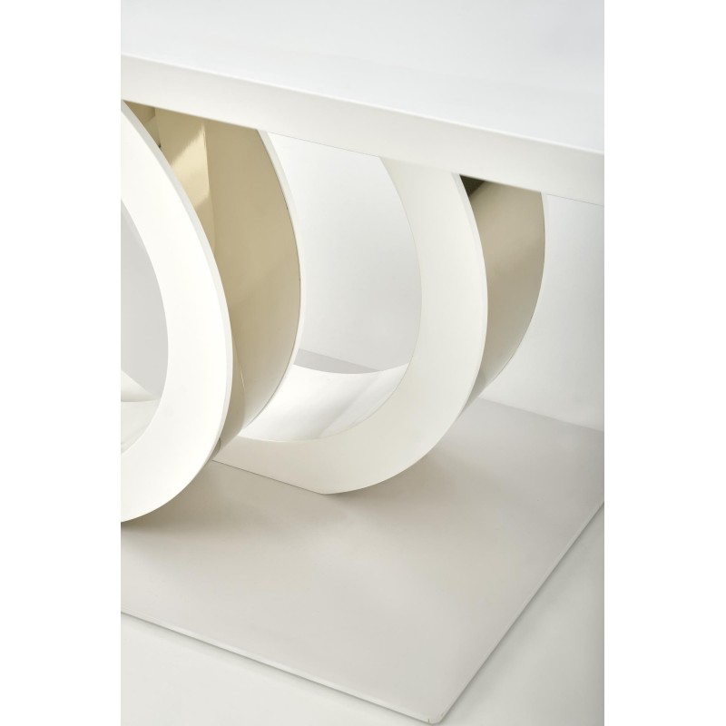 GALARDO stół rozkładany, biały / złoty (3p 1szt)