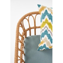 GARDENA 2S fotel podwójny czarny / naturalny / popielaty (1p 1szt)