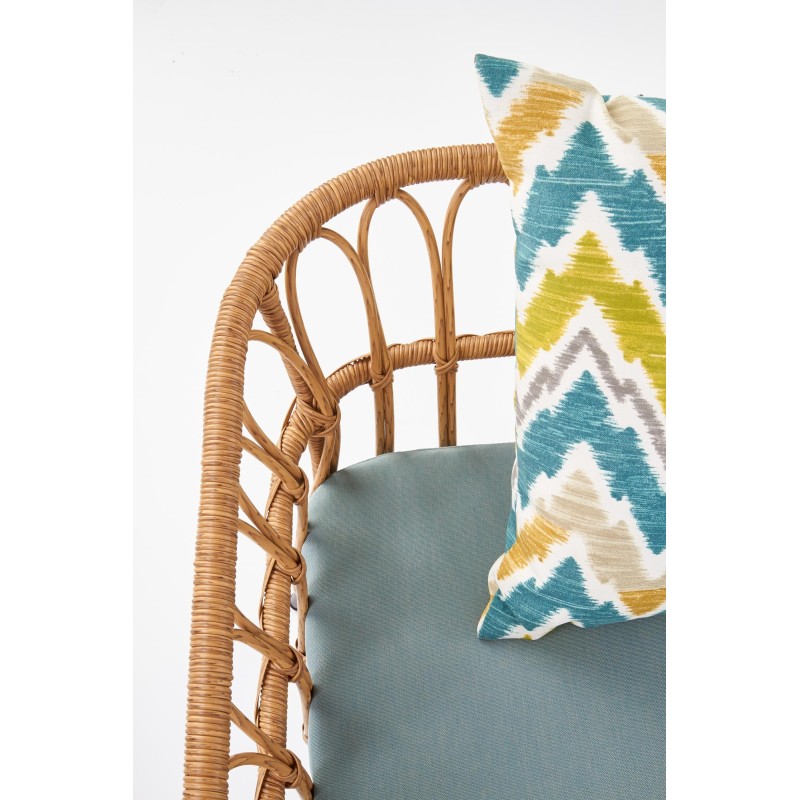 GARDENA 2S fotel podwójny czarny / naturalny / popielaty (1p 1szt)