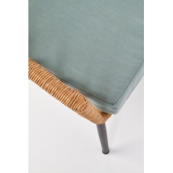 GARDENA 2S fotel podwójny czarny / naturalny / popielaty (1p 1szt)