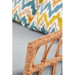 GARDENA 2S fotel podwójny czarny / naturalny / popielaty (1p 1szt)