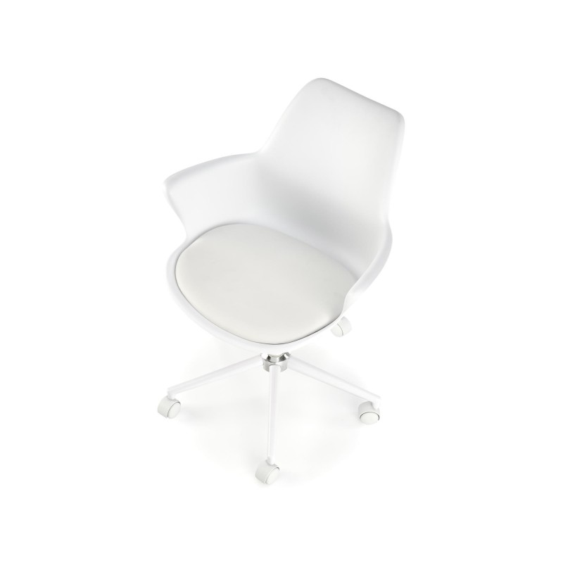 GASLY fotel młodzieżowy biały (1p 1szt)