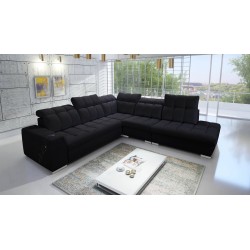 Prisma IX corner sofa with sleeping function, USB port, and bedding storage - Velvet | Pet friendly, Terra 99 Prisma IX corner sofa with sleeping function, USB port, and bedding storage - Velvet | Pet friendly, Terra 99