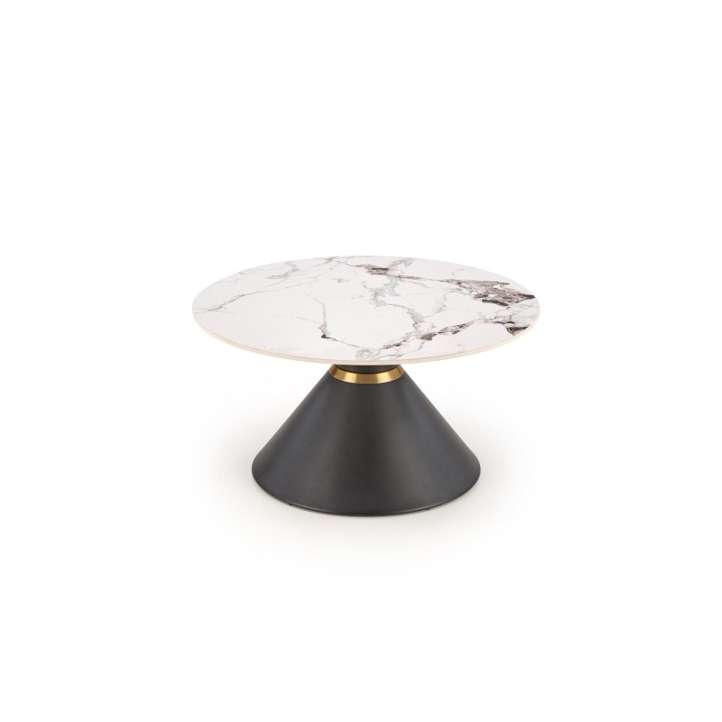 GORETTI ława biały marmur / czarny (2p 1szt)