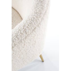 GRIFON fotel wypoczynkowy kremowy / złoty (1p 1szt)