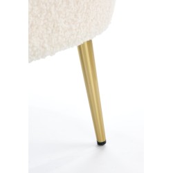 GRIFON fotel wypoczynkowy kremowy / złoty (1p 1szt)