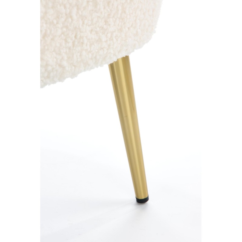 GRIFON fotel wypoczynkowy kremowy / złoty (1p 1szt)