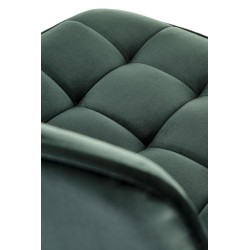 H120 hoker nogi - złote, siedzisko - ciemny zielony (1p 1szt)