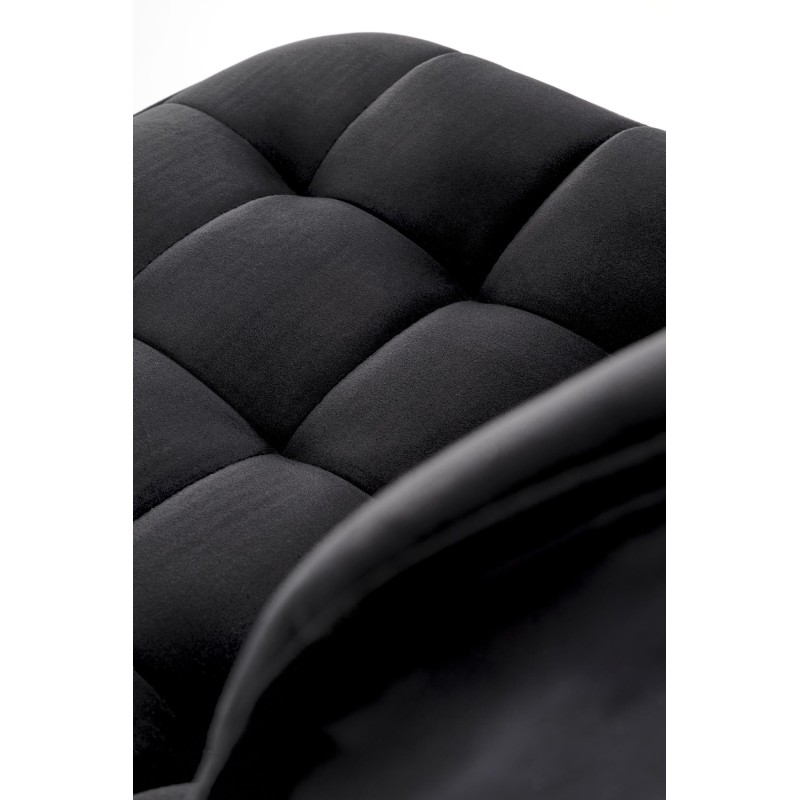 H120 hoker nogi - złote, siedzisko - czarny (1p 1szt)