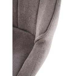 H122 hoker nogi - czarny, siedzisko - popielaty (1p 2szt)