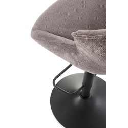 H122 hoker nogi - czarny, siedzisko - popielaty (1p 2szt)