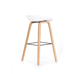 H86 hoker biało / popiel (1p 2szt)