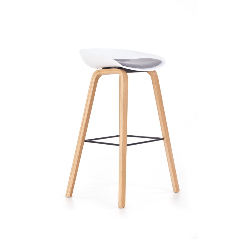 H86 hoker biało / popiel (1p 2szt)