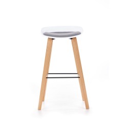 H86 hoker biało / popiel (1p 2szt)