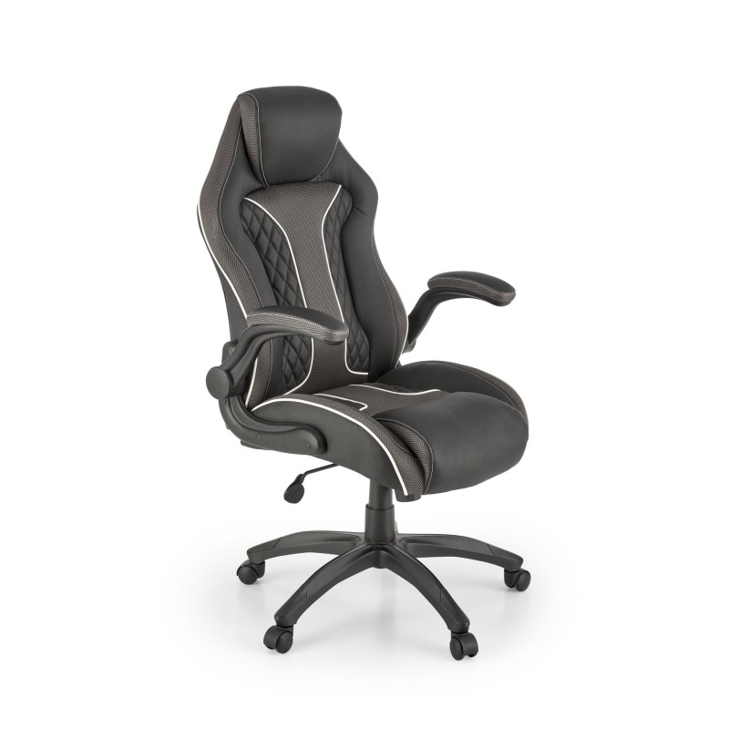 HAMLET fotel gabinetowy czarny / popielaty (1p 1szt)