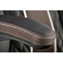 HAMLET fotel gabinetowy czarny / popielaty (1p 1szt)