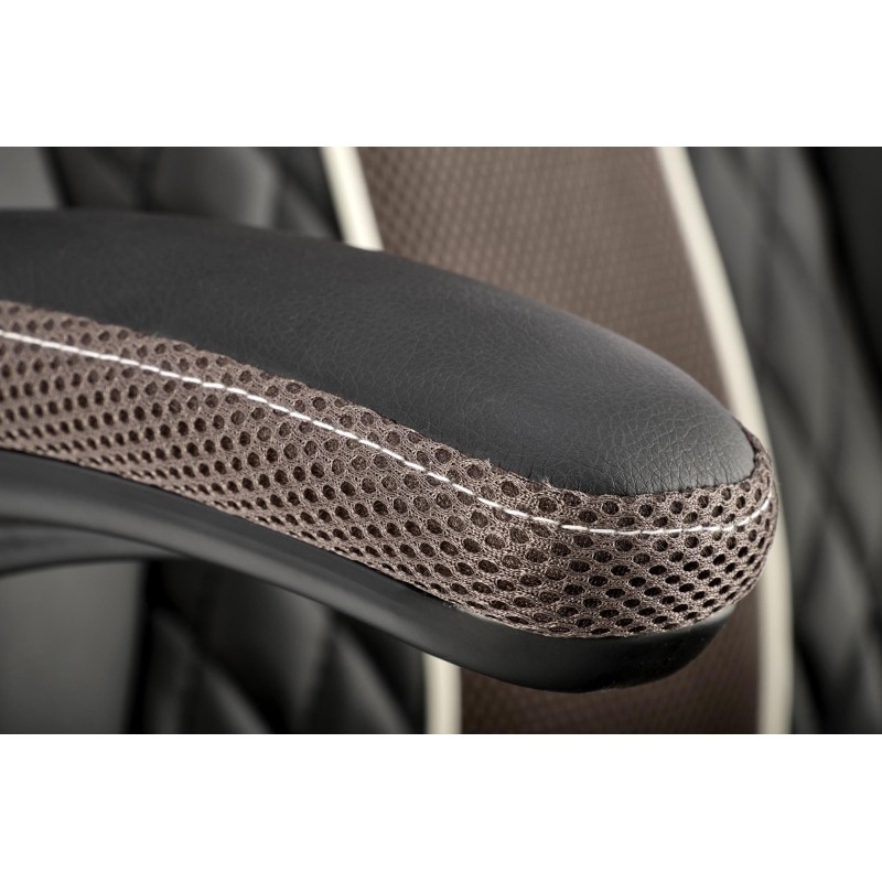 HAMLET fotel gabinetowy czarny / popielaty (1p 1szt)