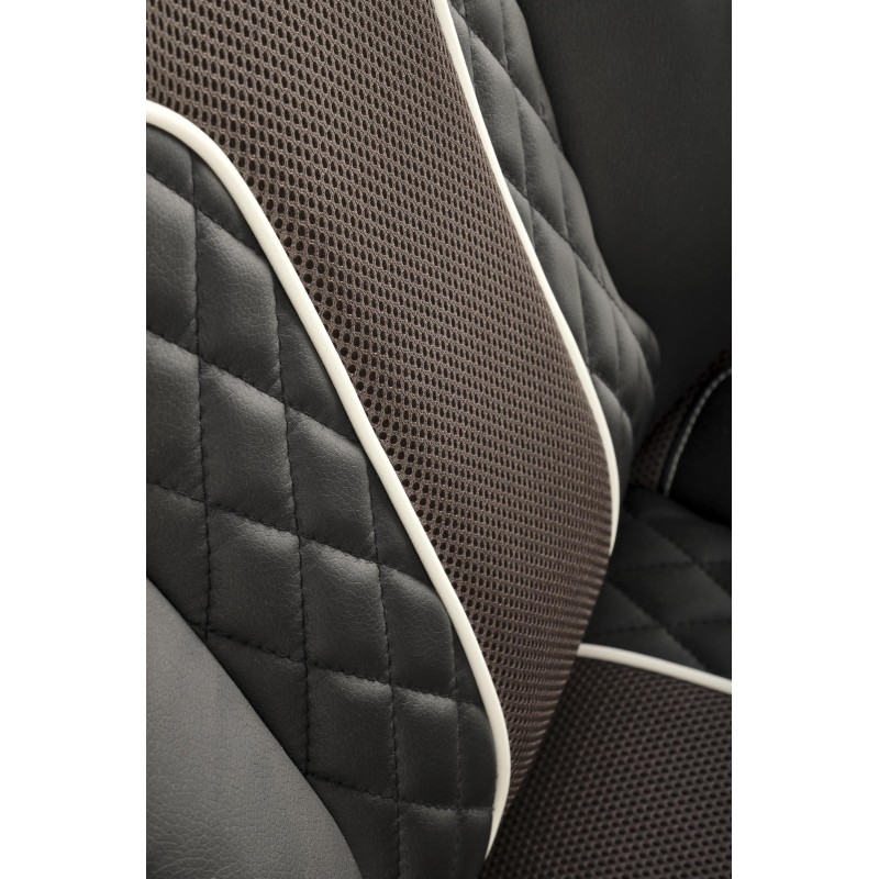 HAMLET fotel gabinetowy czarny / popielaty (1p 1szt)