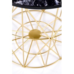 HARISSA_G ława stelaż - złoty, blat - czarny marmur (2p 8szt)