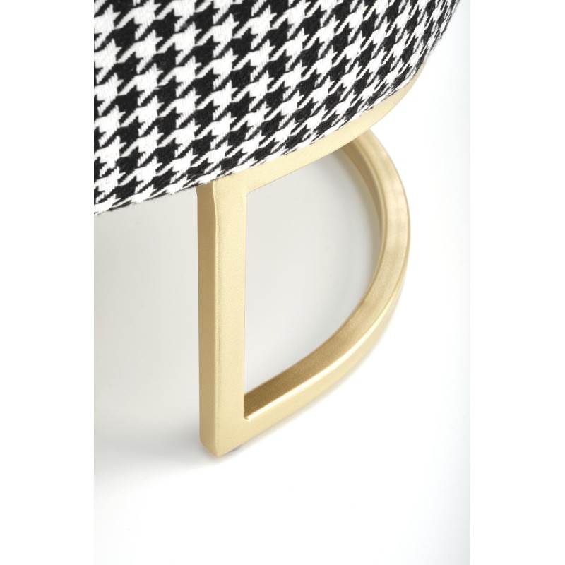 HARMONY ławka z funkcją pojemnika, czarny / biały / złoty (1p 1szt)