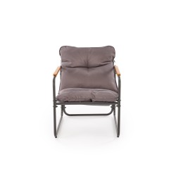 HUDSON, zestaw ogrodowy ( sofa, fotel 2x, ława ), popielaty / brązowy (1p 1zestaw)