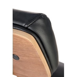 IGNAZIO fotel obrotowy, orzechowy-czarny (1p 1szt)