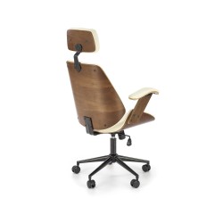 IGNAZIO fotel obrotowy, orzechowy-kremowy (1p 1szt)