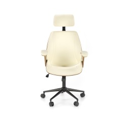 IGNAZIO fotel obrotowy, orzechowy-kremowy (1p 1szt)