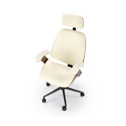 IGNAZIO fotel obrotowy, orzechowy-kremowy (1p 1szt)