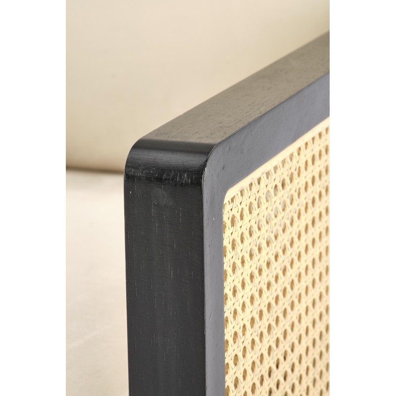 ILARIO fotel wypoczynkowy, czarny / naturalny (1p 1szt)