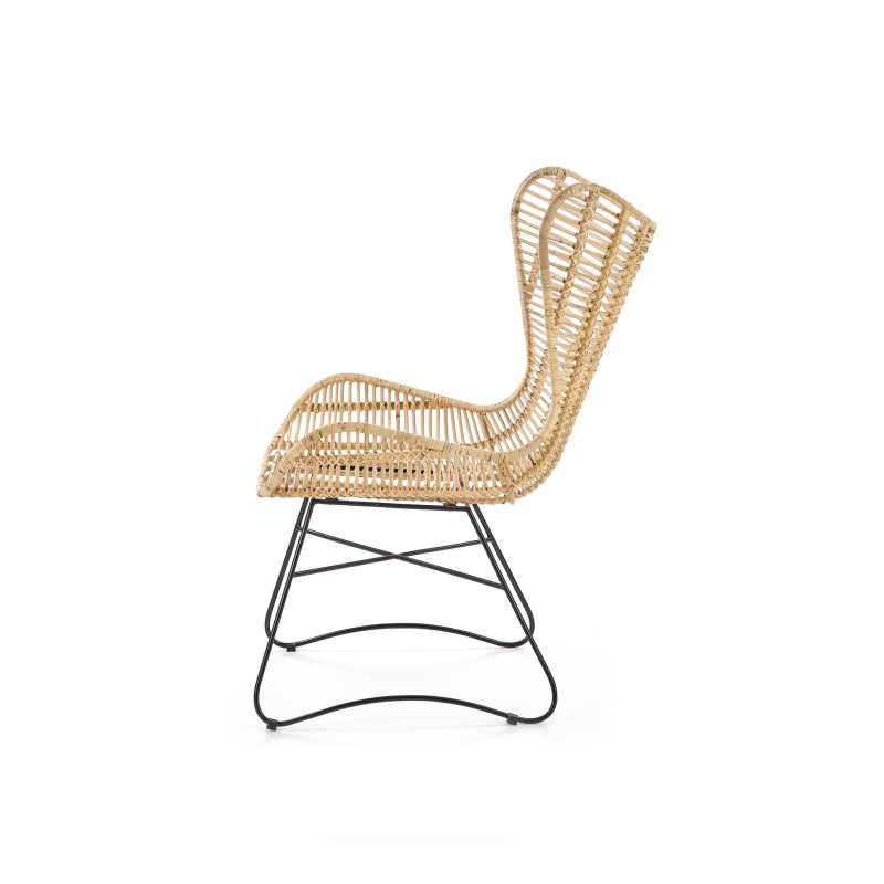 INDIANA fotel wypoczynkowy rattan naturalny (2p 1szt)