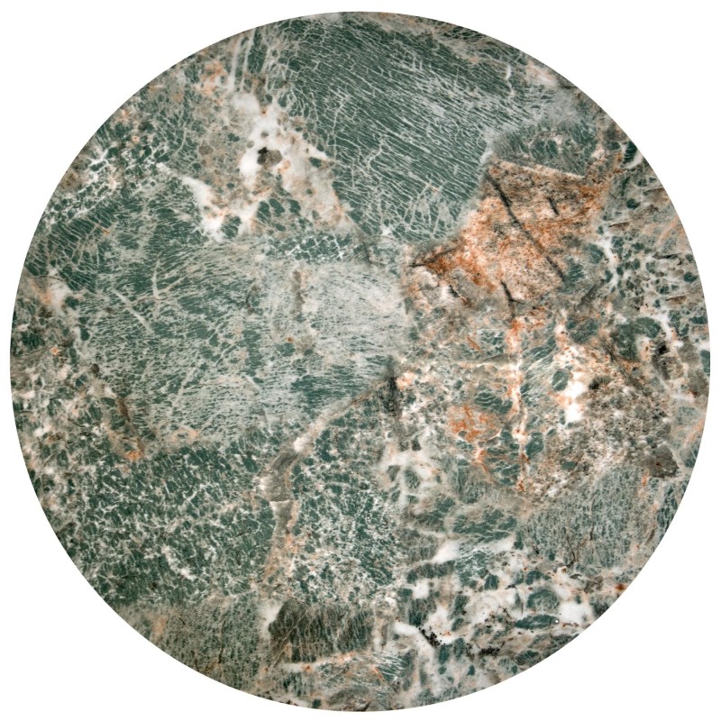 INES zestaw 2 ław, zielony marmur / czarny (1p 1set)