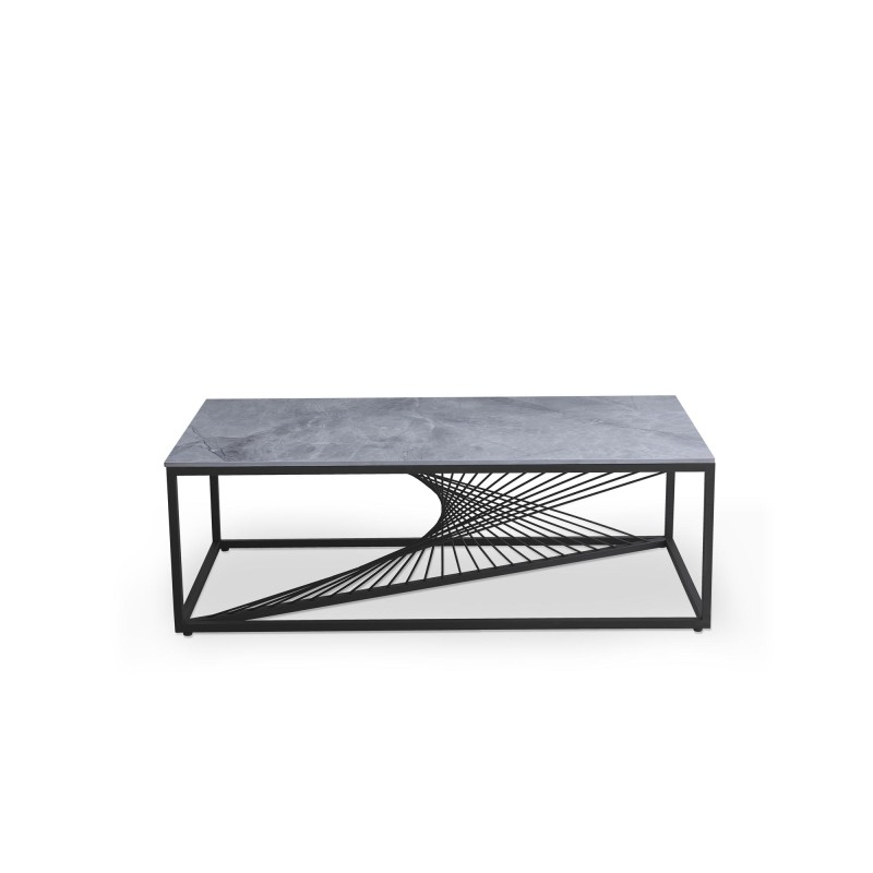 INFINITY 2 ława, popielaty marmur / czarny (2p 1szt)