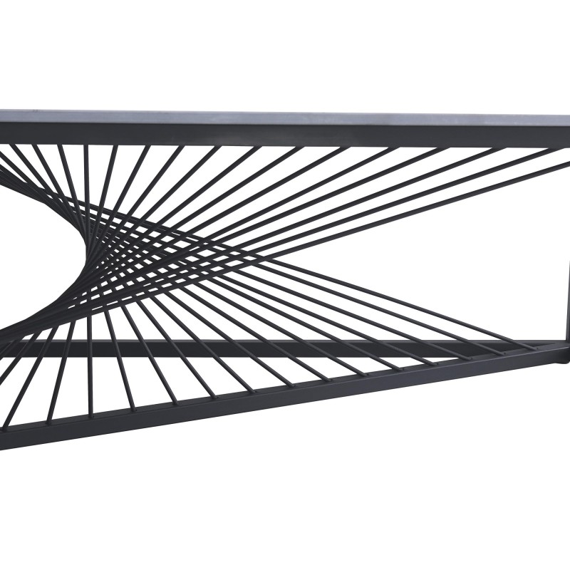 INFINITY 2 ława, popielaty marmur / czarny (2p 1szt)