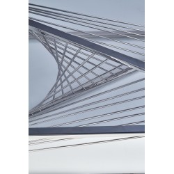 INFINITY ława, stelaż - srebrny, szkło - dymiony (1p 1szt)