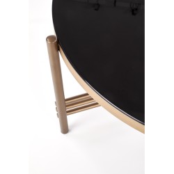 ISMENA ława stelaż - złoty, blat - czarny (1p 1szt)