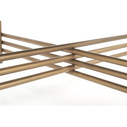 ISMENA ława stelaż - złoty, blat - czarny (1p 1szt)