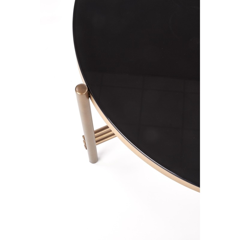 ISMENA ława stelaż - złoty, blat - czarny (1p 1szt)