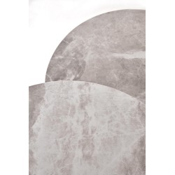 ITAKA zestaw 2 ław, popielaty marmur / grafitowy (1p 1szt)