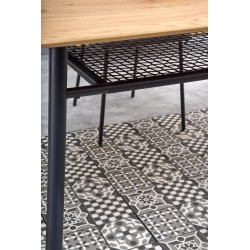 JACKSON stół, blat - dąb złoty, noga - czarny (2p 1szt)