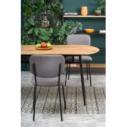 JACKSON stół, blat - dąb złoty, noga - czarny (2p 1szt)