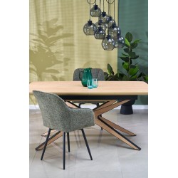 JAMES stół rozkładany, naturalny / czarny (2p 1szt)